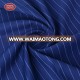 New arrive luxury navy blue stripe customized woven formal uniform polyester fabric