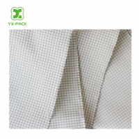 Polyester Mesh Strip Grid Carbon Cloth Anti Static Cnductive Cleanroom Textile Clean Room Cloth Antistatic Esd Fabric